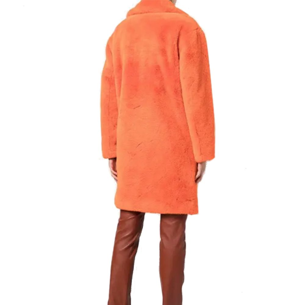 Apparis Orange Faux Fur Women's Coat