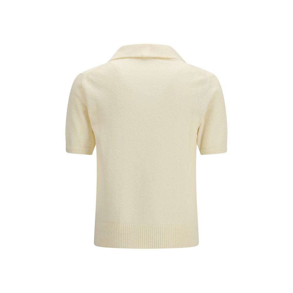 Dolce & Gabbana Beige Cotton Polo Men's Shirt