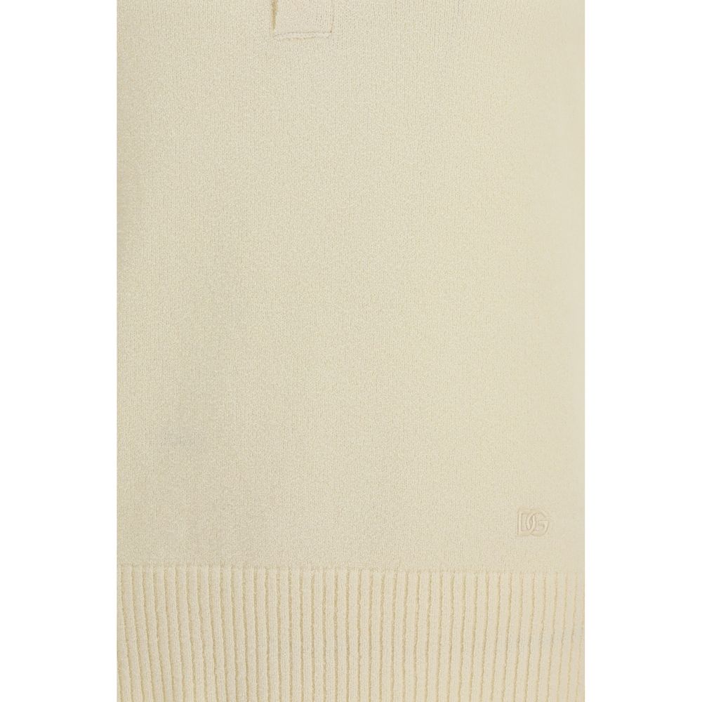 Dolce & Gabbana Beige Cotton Polo Men's Shirt