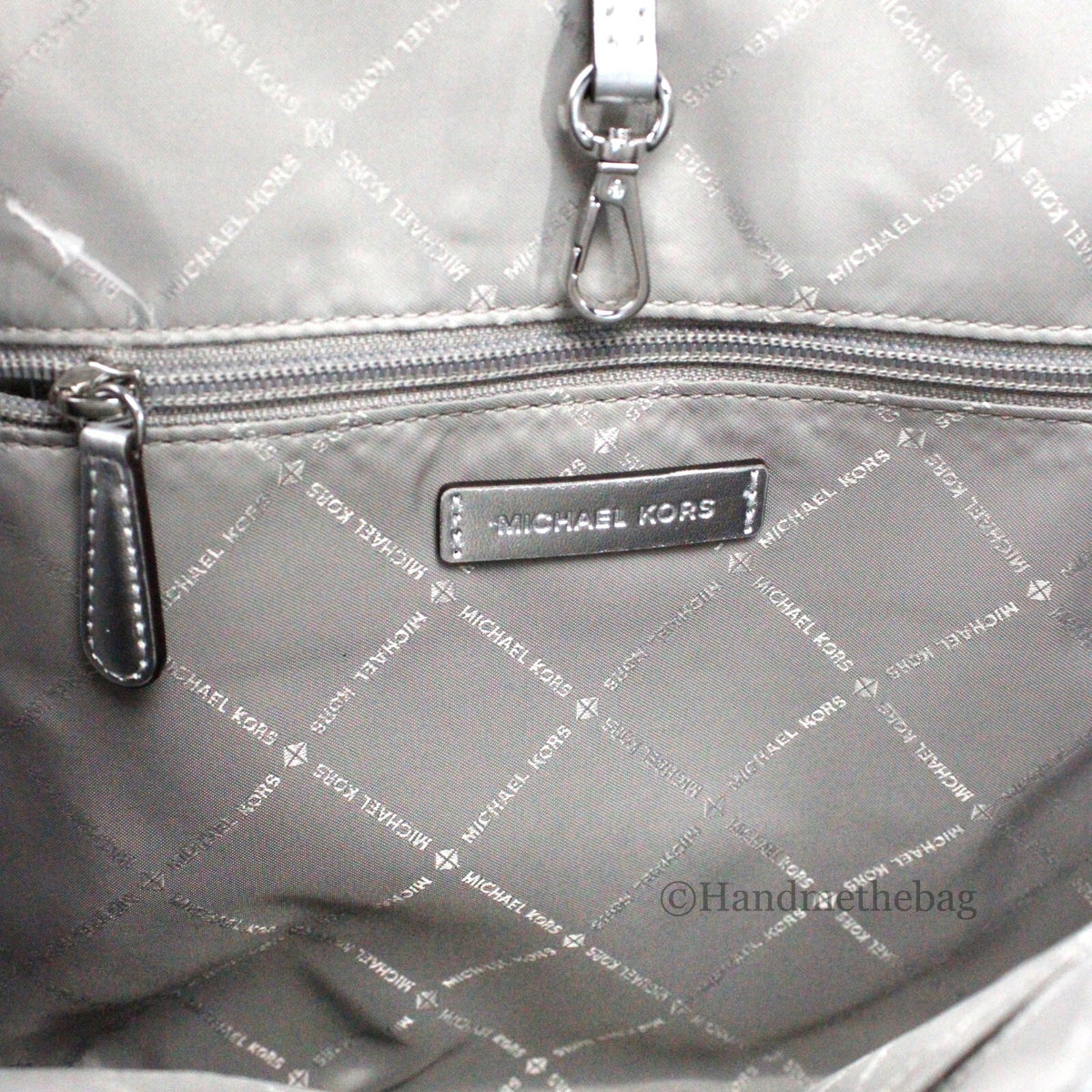 Michael Kors Michael Kors Jet Set Travel Girls Medium Signature Carryall Tote White Women's MK