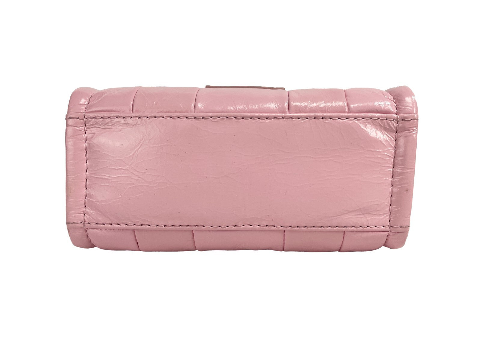 Marc Jacobs Marc Jacobs The Shiny Crinkle Micro Tote Bubblegum Leather Women's Crossbody