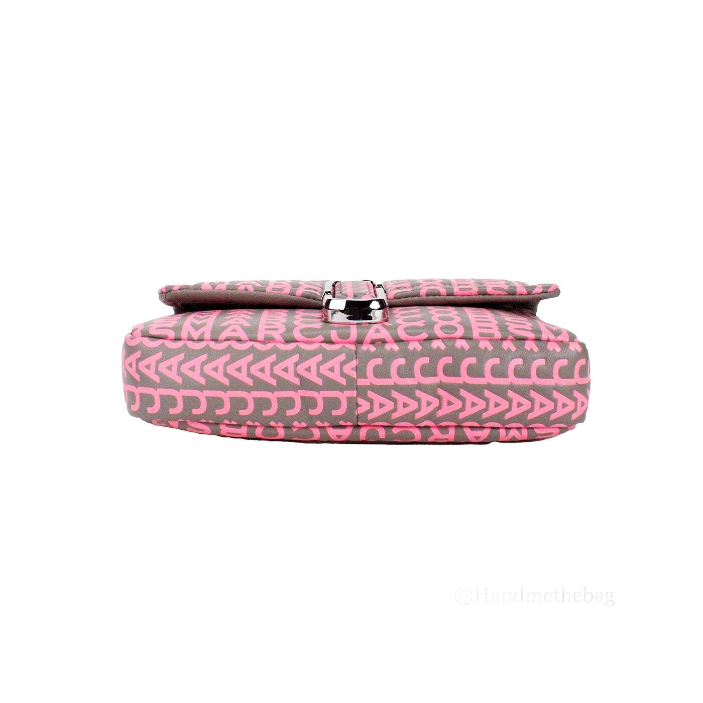 Marc Jacobs Marc Jacobs Neon Pink The Monogram Leather J Marc Mini Shoulder Bag Women's Crossbody