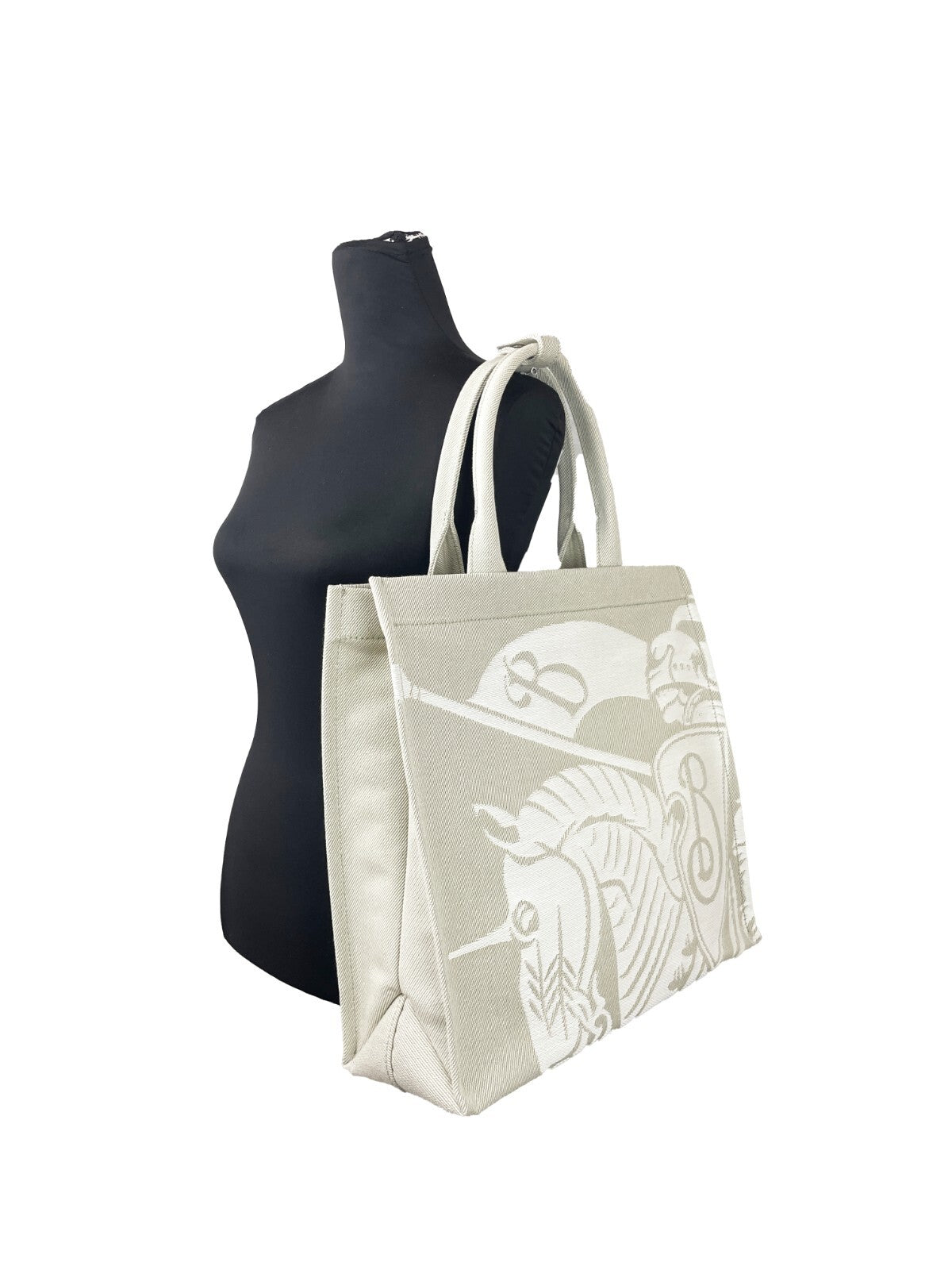 Burberry Burberry EKD Canvas Tote Bag With Coin Women's Pouch