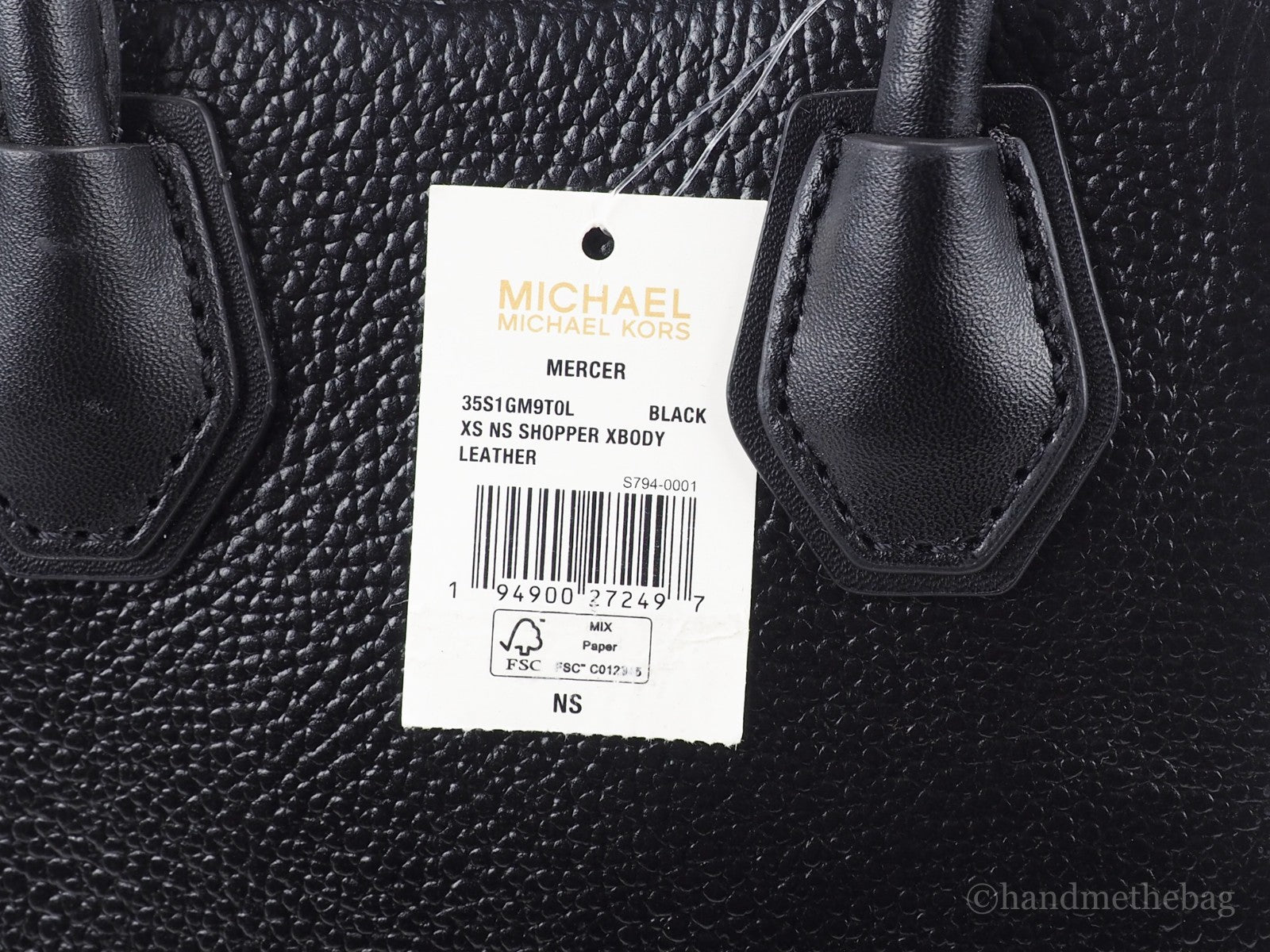Michael Kors Michael Kors Women'S Leather XS Mercer Crossbody Black Women's Solid
