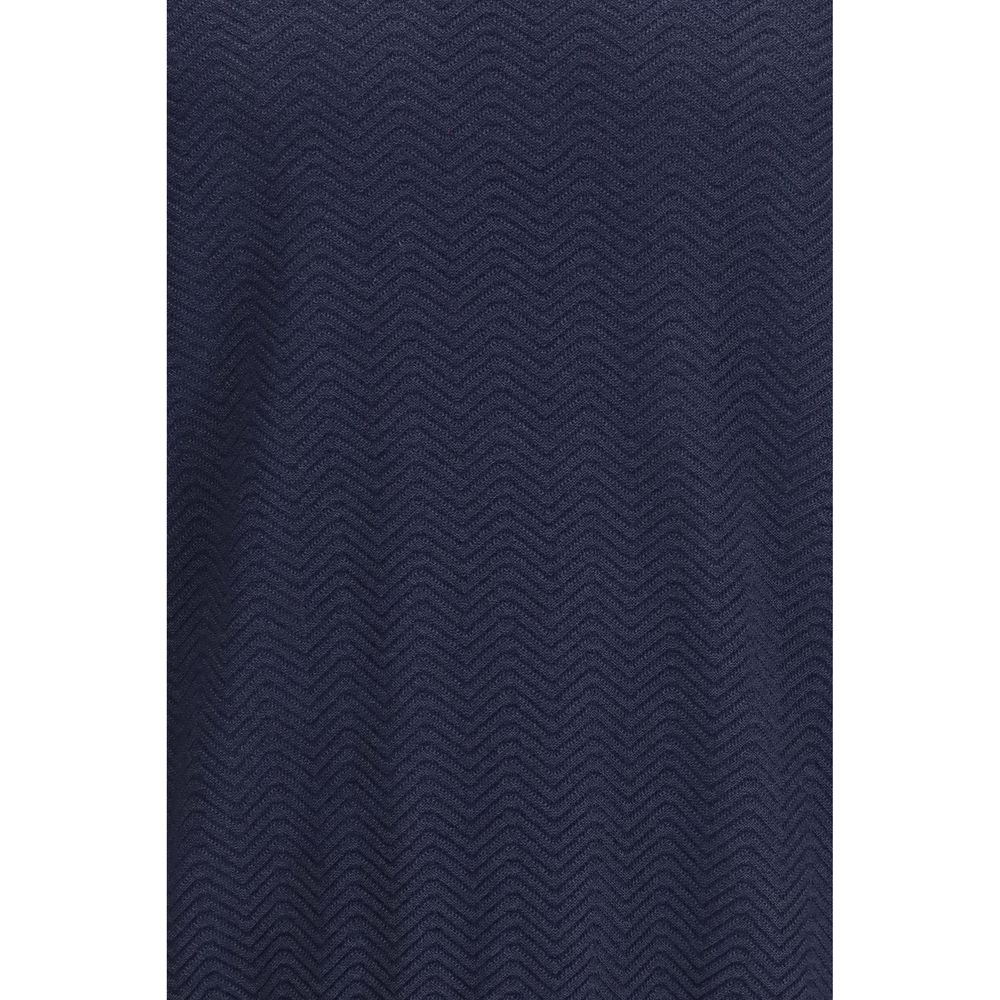 Giorgio Armani Blue Silk Men's Sweatshirt