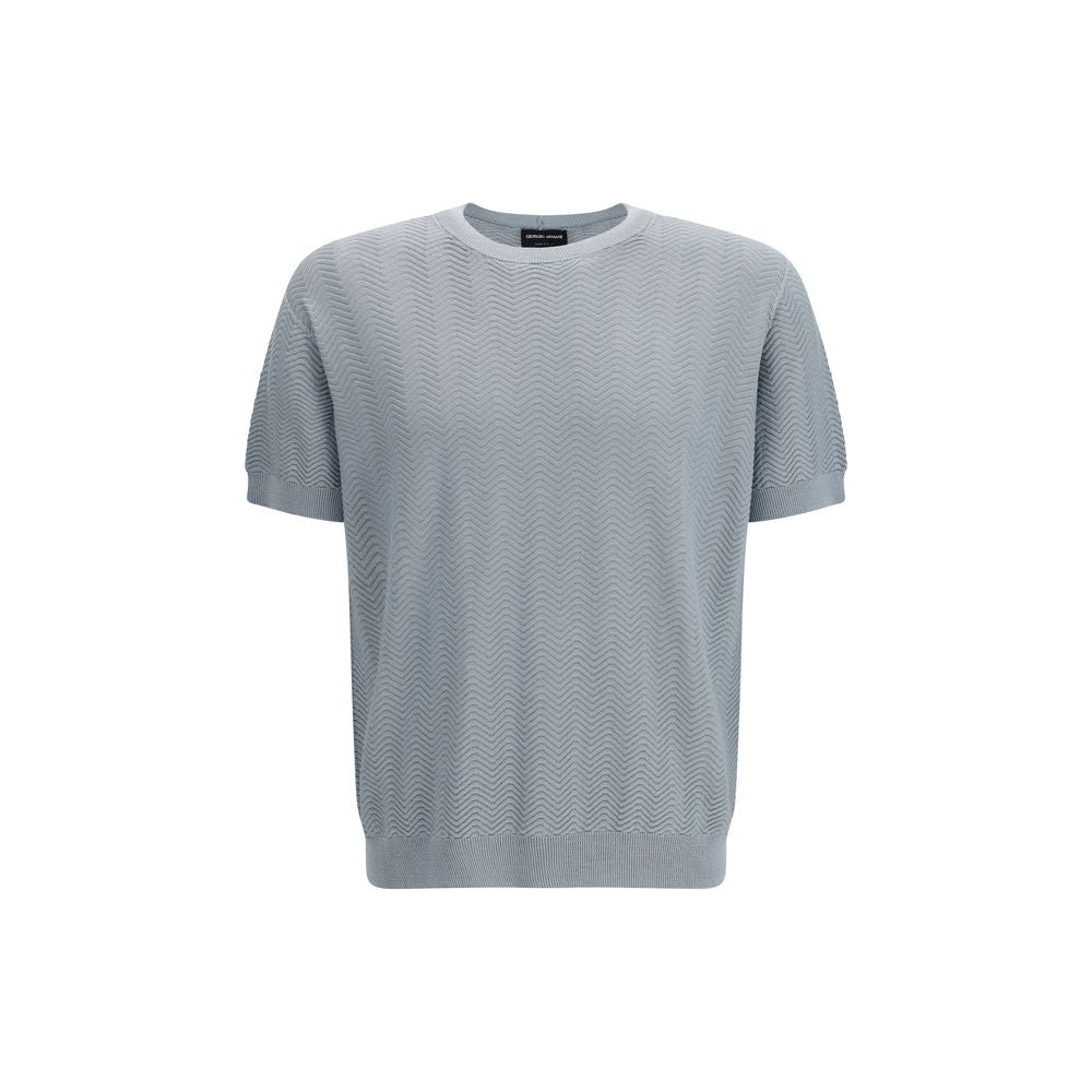 Giorgio Armani Gray Silk Men's Sweatshirt