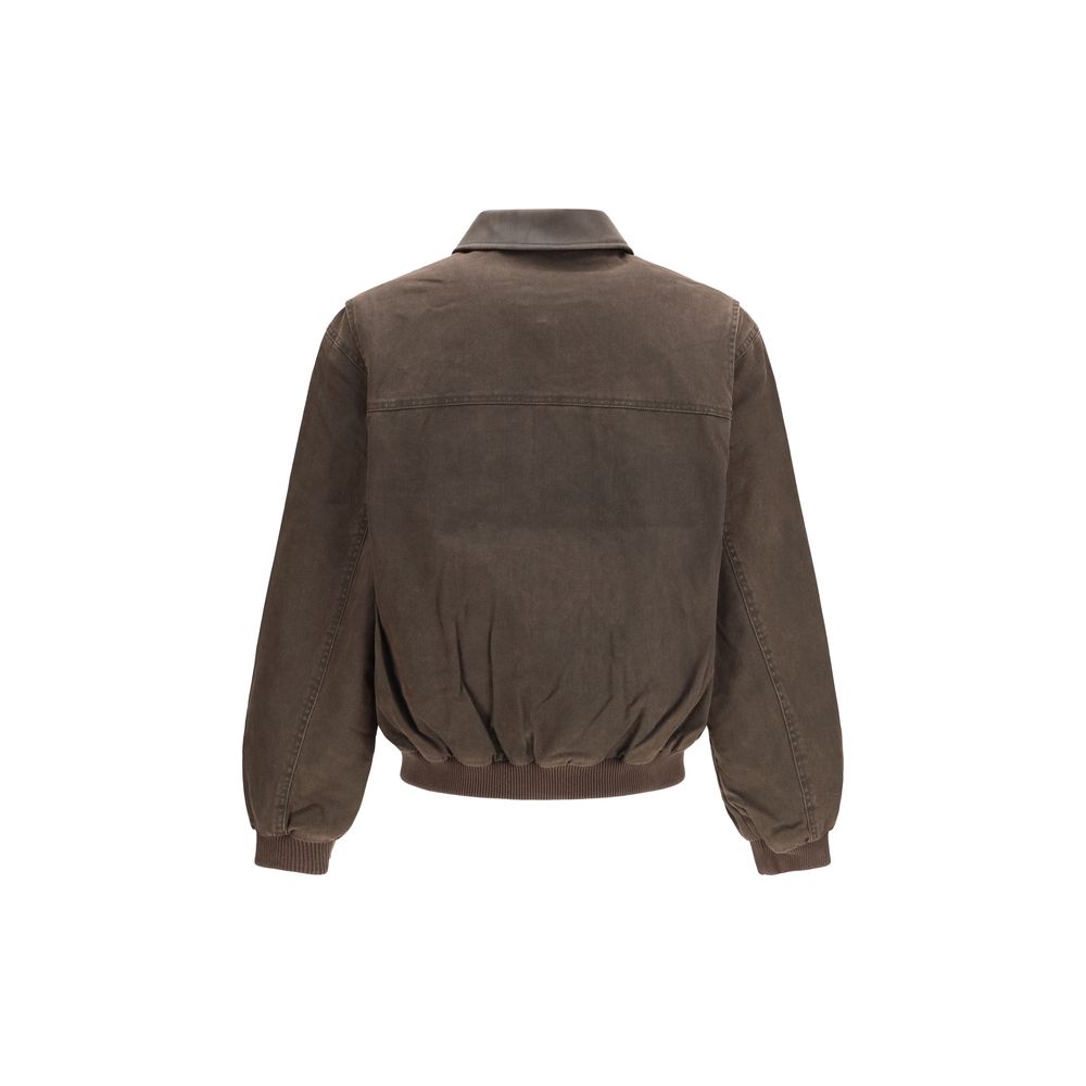 Represent Brown Cotton Men's Bomber