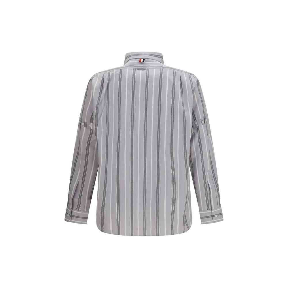 Thom Browne Gray Cotton Pattern Men's Shirt