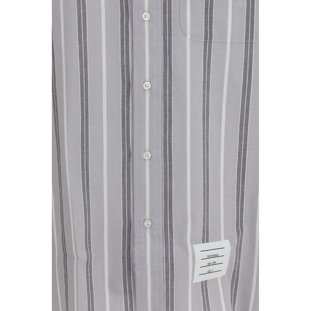 Thom Browne Gray Cotton Pattern Men's Shirt
