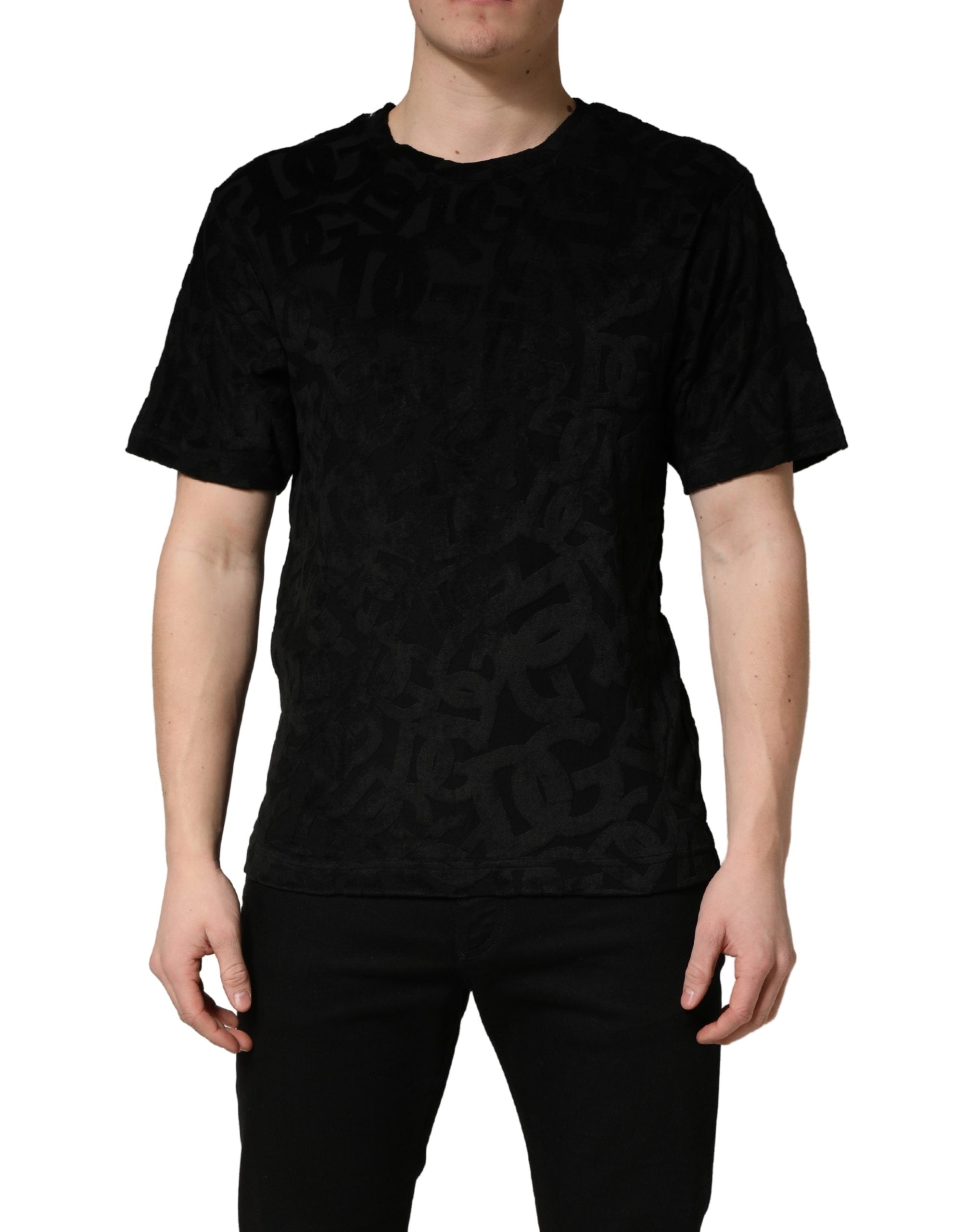 Dolce & Gabbana Black DG Mania Logo Print Casual Men's T-shirt