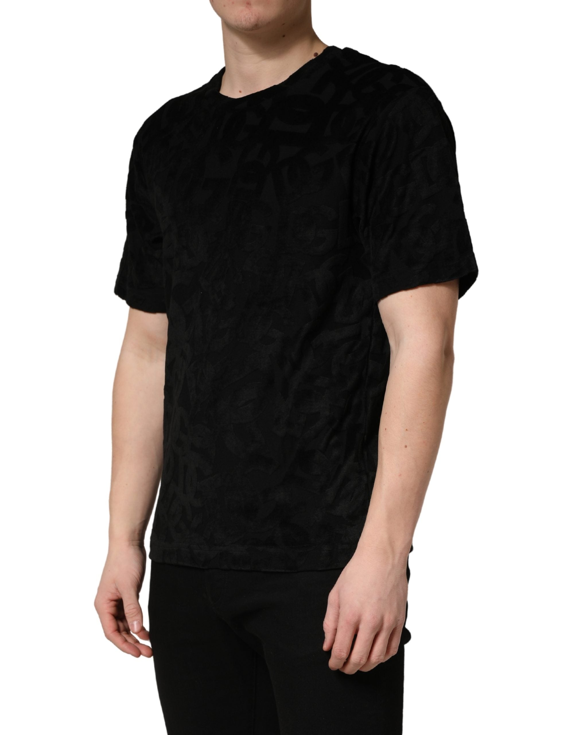 Dolce & Gabbana Black DG Mania Logo Print Casual Men's T-shirt