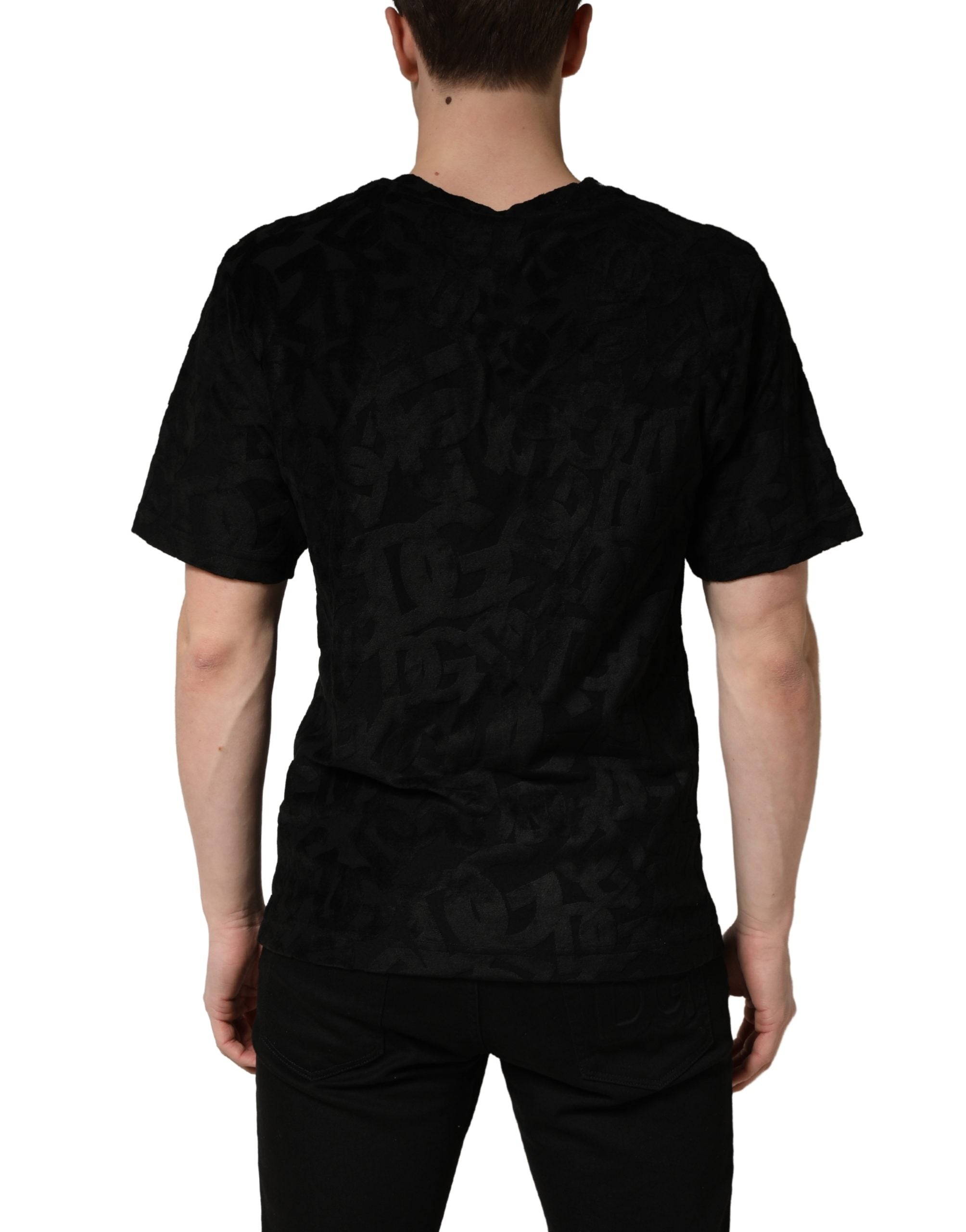 Dolce & Gabbana Black DG Mania Logo Print Casual Men's T-shirt