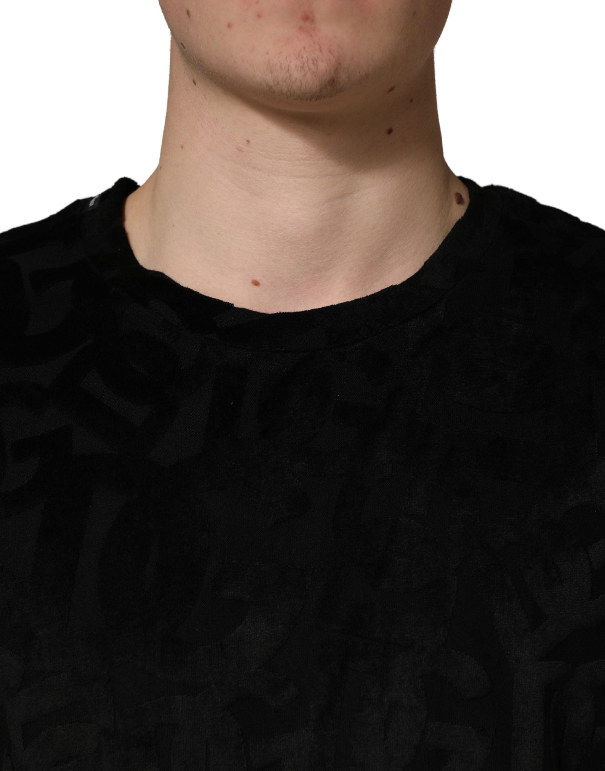 Dolce & Gabbana Black DG Mania Logo Print Casual Men's T-shirt