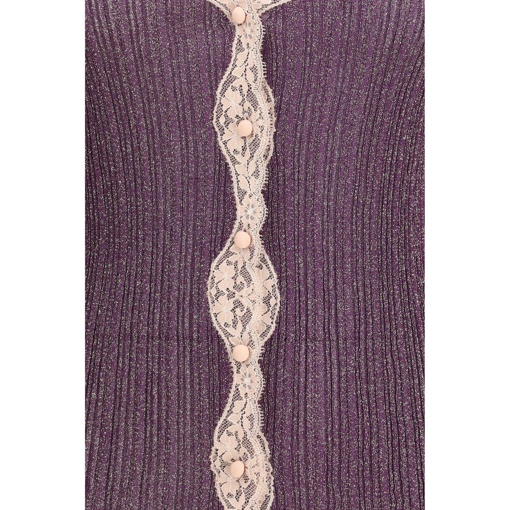 Valentino Purple Viscose Women's Cardigan