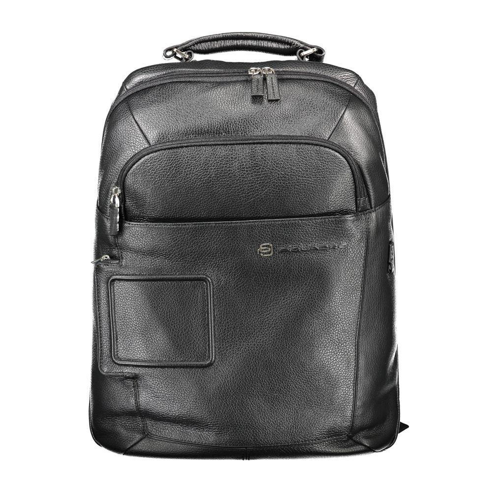 Piquadro Black Leather Men's Men's Backpack