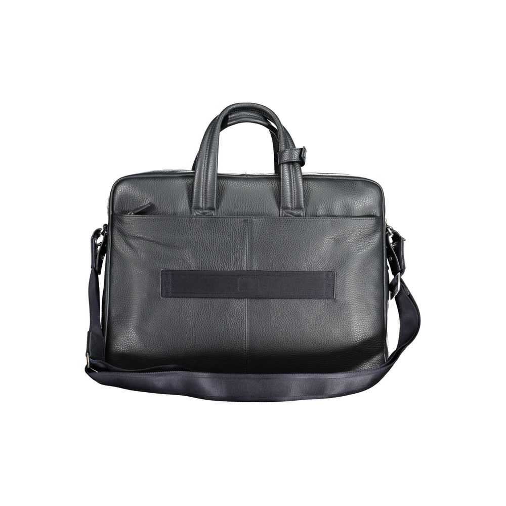 Piquadro Blu Leather Men Men's Briefcase