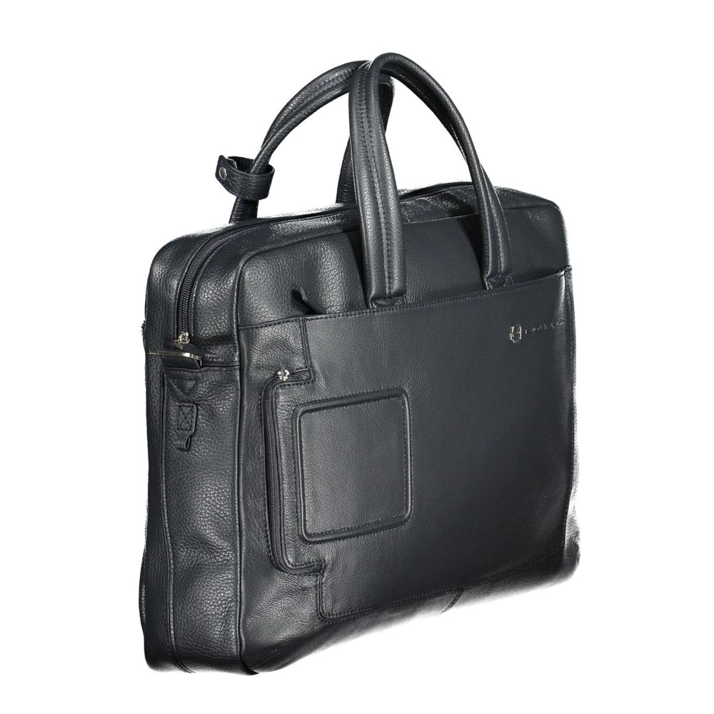 Piquadro Blu Leather Men Men's Briefcase