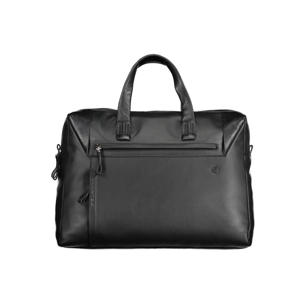 Piquadro Black Leather Men's Men's Briefcase