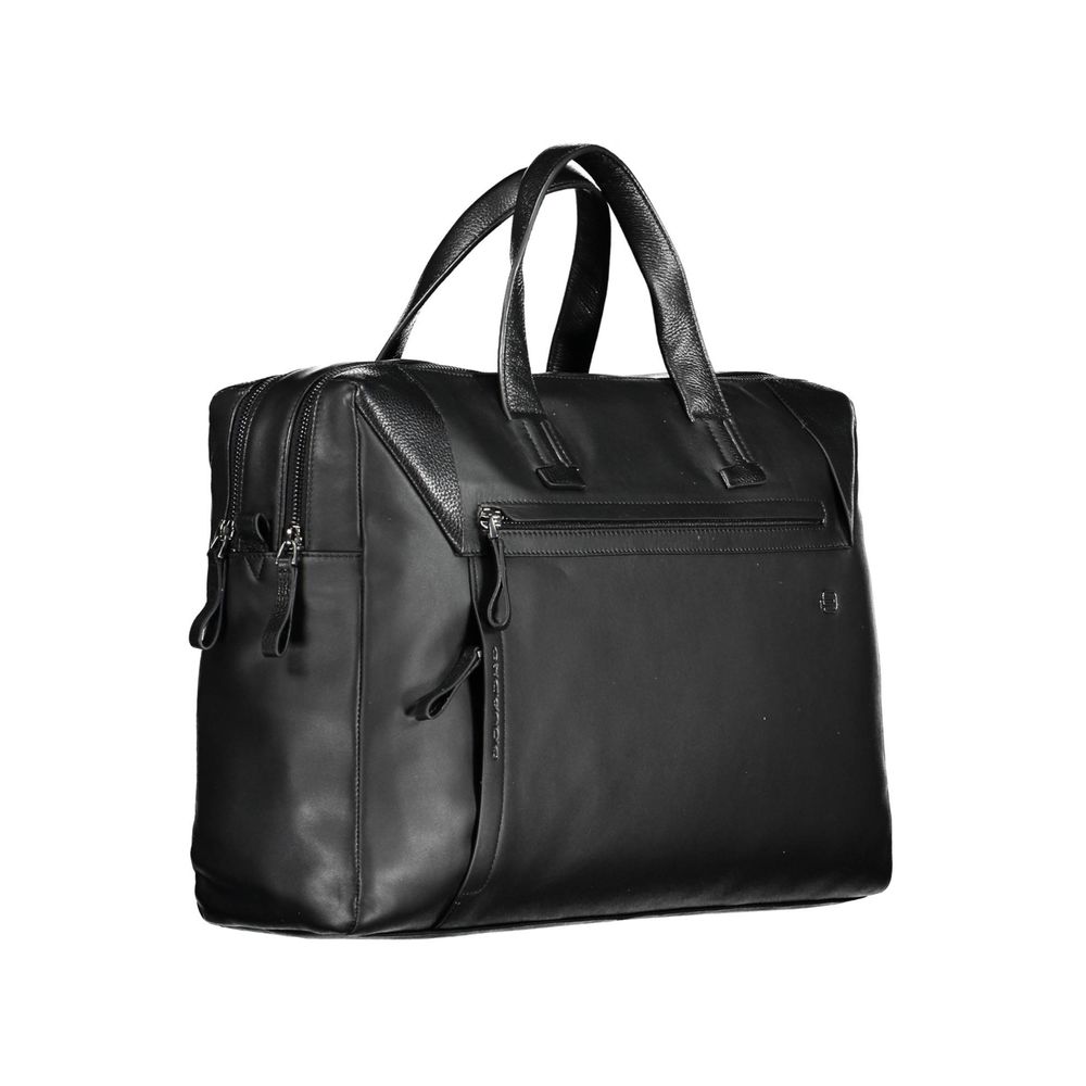 Piquadro Black Leather Men's Men's Briefcase