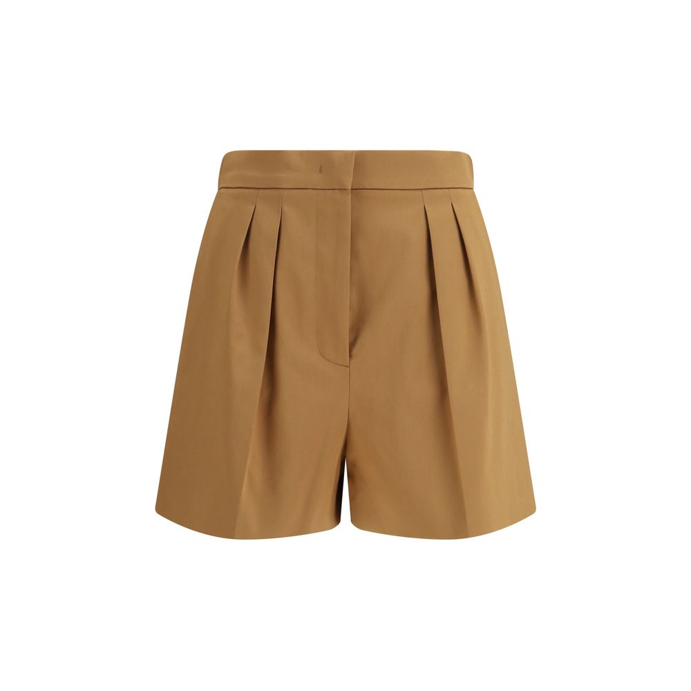 Max Mara Beige Cotton Bermuda Women's Shorts