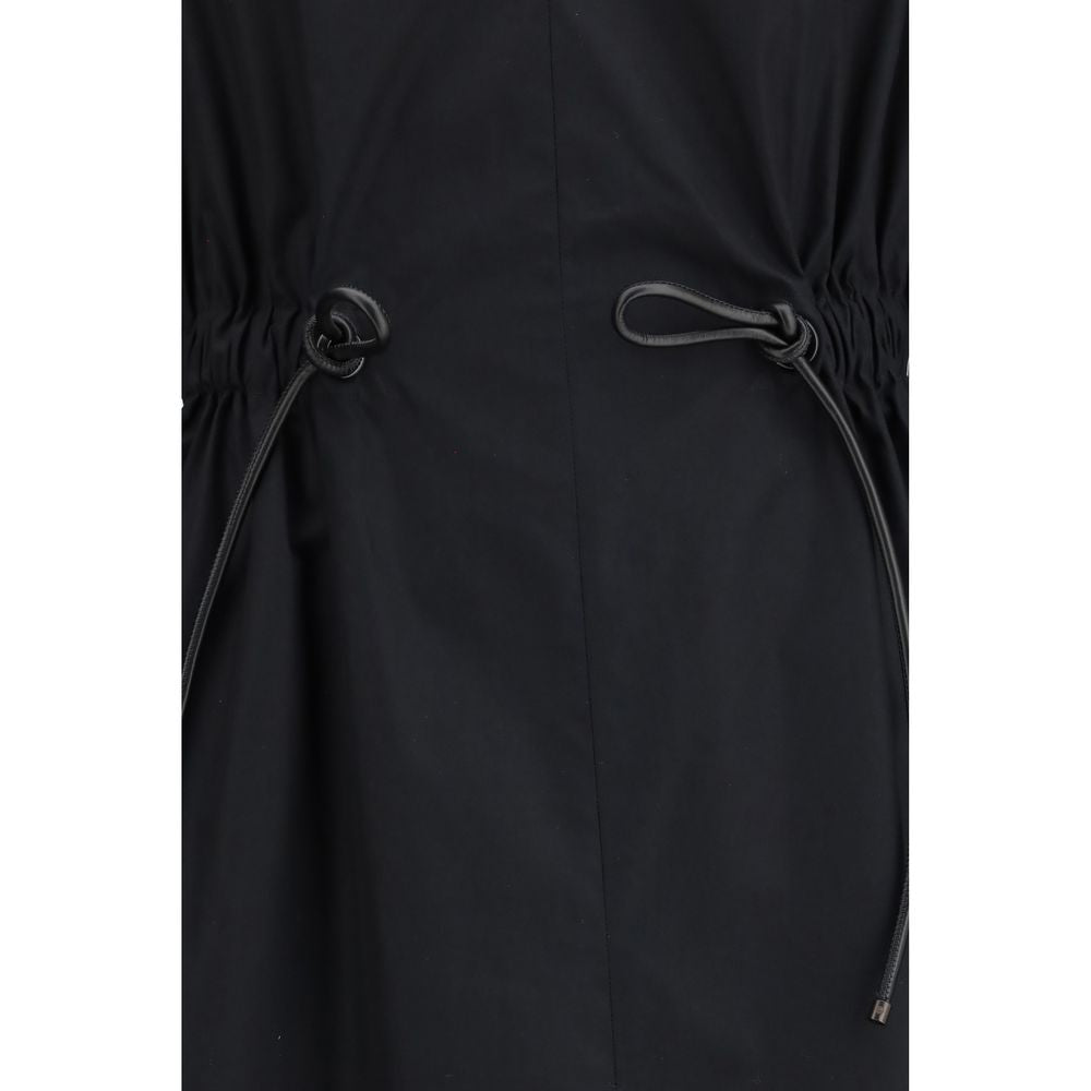 Max Mara Black Cotton Casual Women's Dress