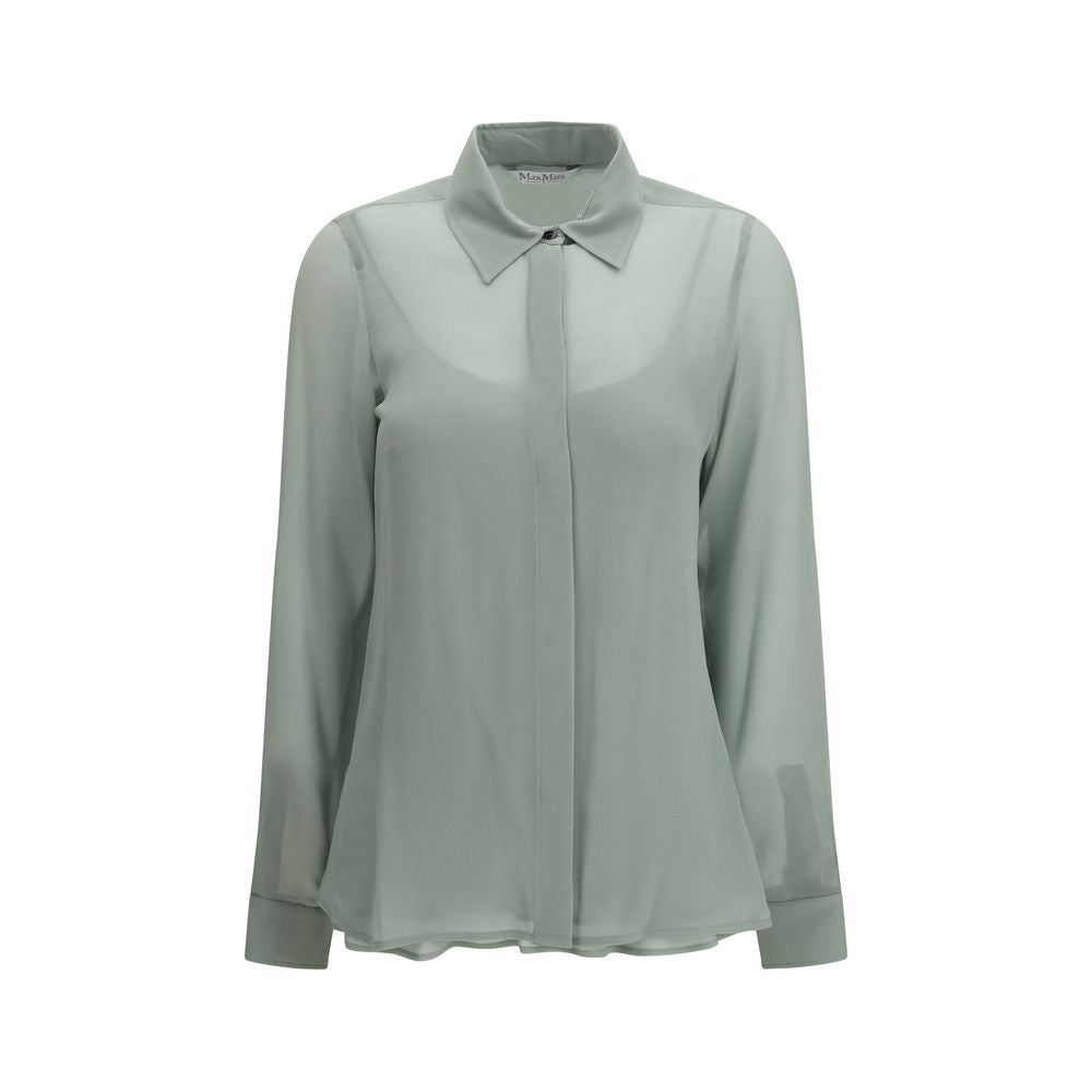 Max Mara Bicolor Silk Women's Shirt