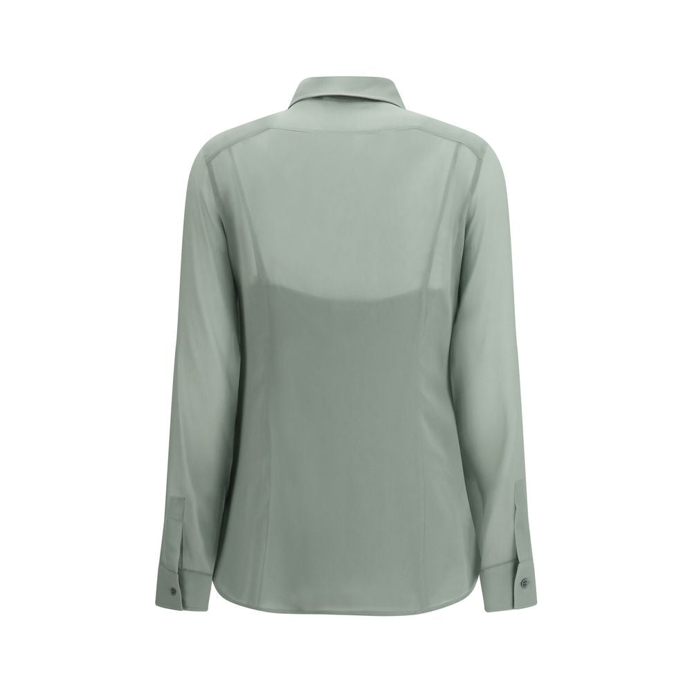Max Mara Bicolor Silk Women's Shirt