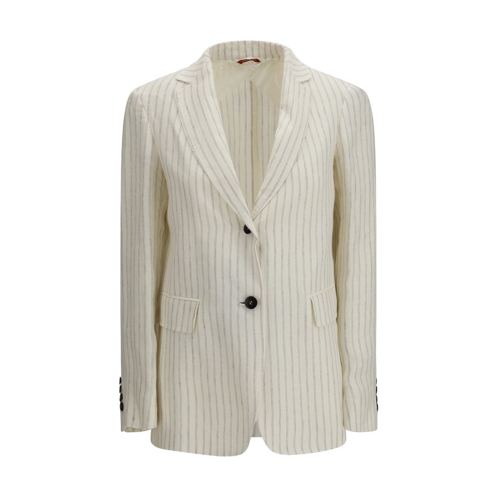 Max Mara Beige Linen Women's Blazer