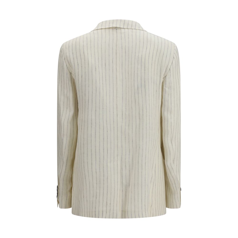 Max Mara Beige Linen Women's Blazer