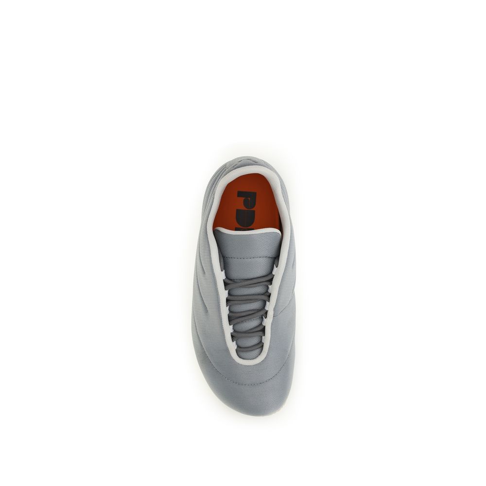 PDF Channel Gray Polyester Men's Sneakers