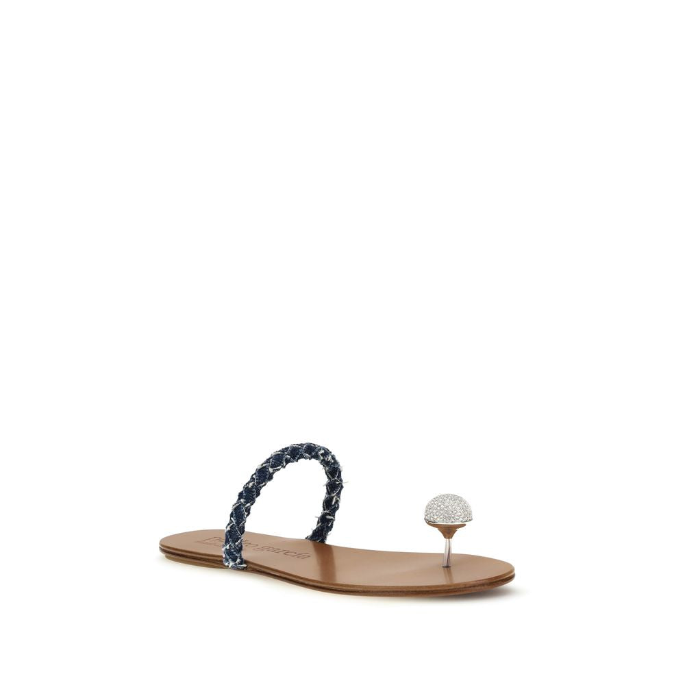 Pedro García Brown Calf Leather Bos Taurus Women's Sandals