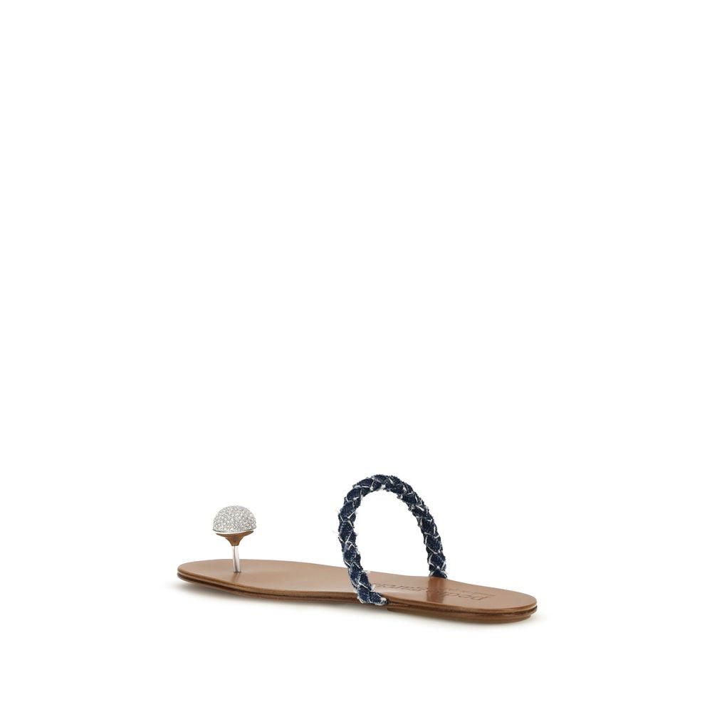Pedro García Brown Calf Leather Bos Taurus Women's Sandals