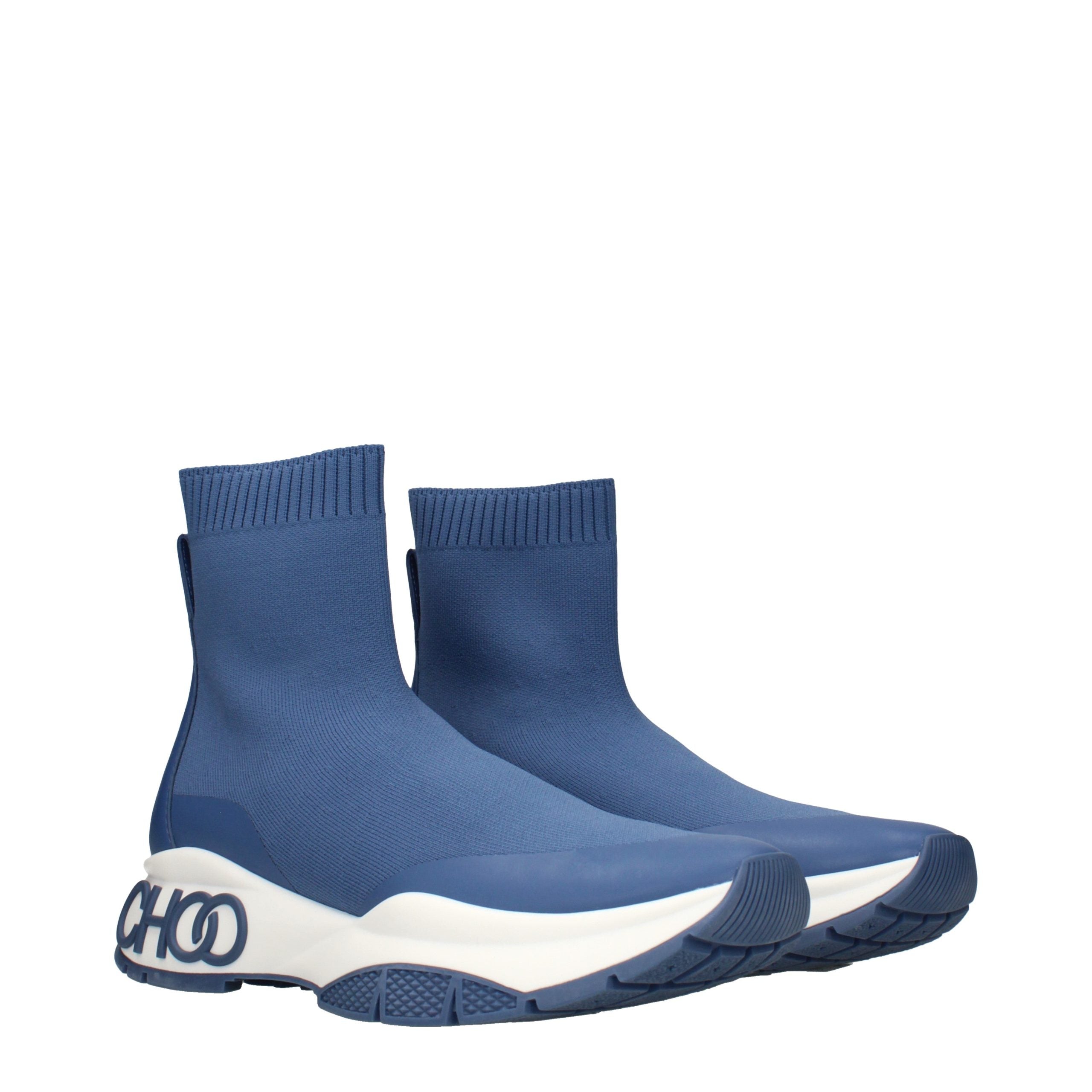 Jimmy Choo Blue Fabric Ankle Men's Boots