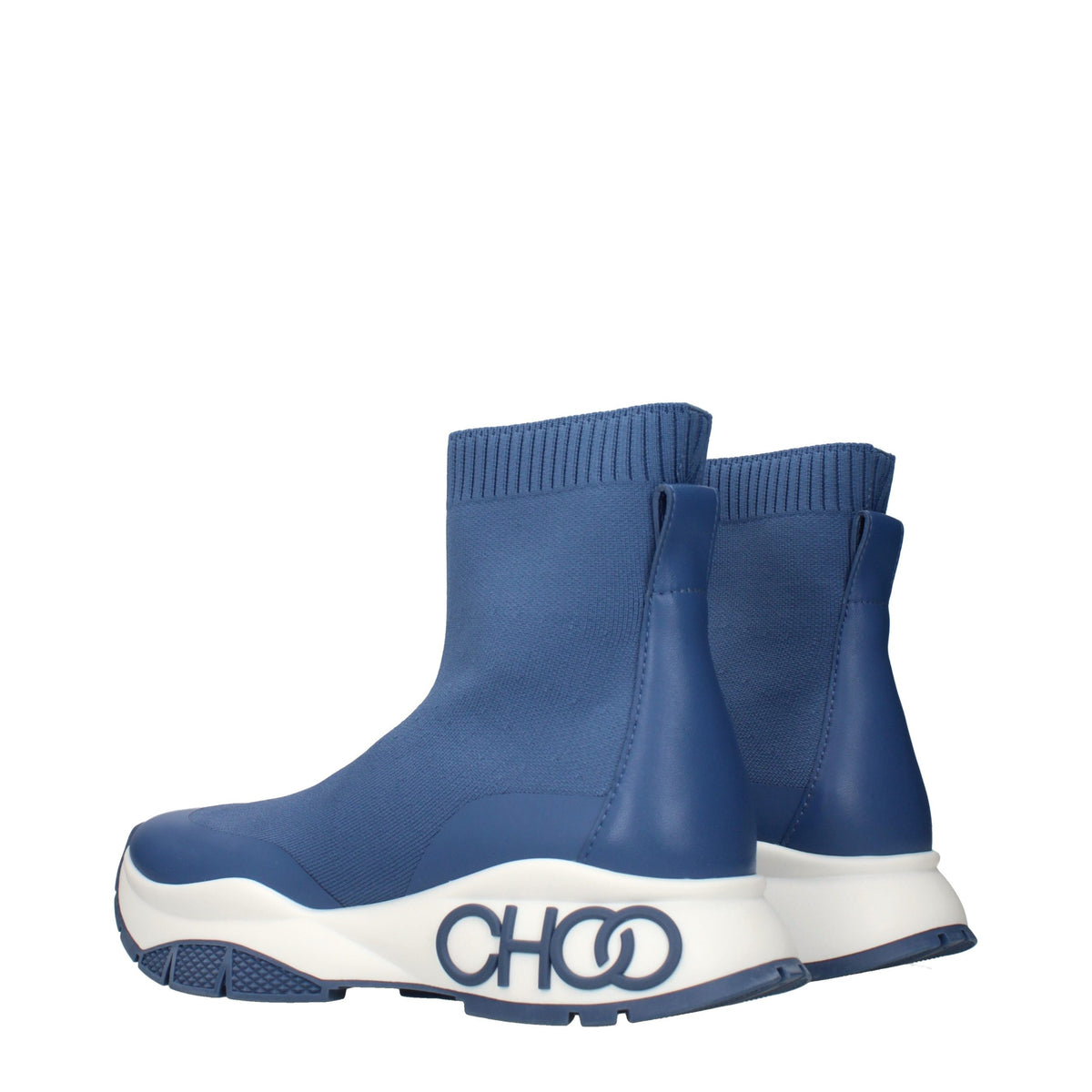 Jimmy Choo Blue Fabric Ankle Men's Boots