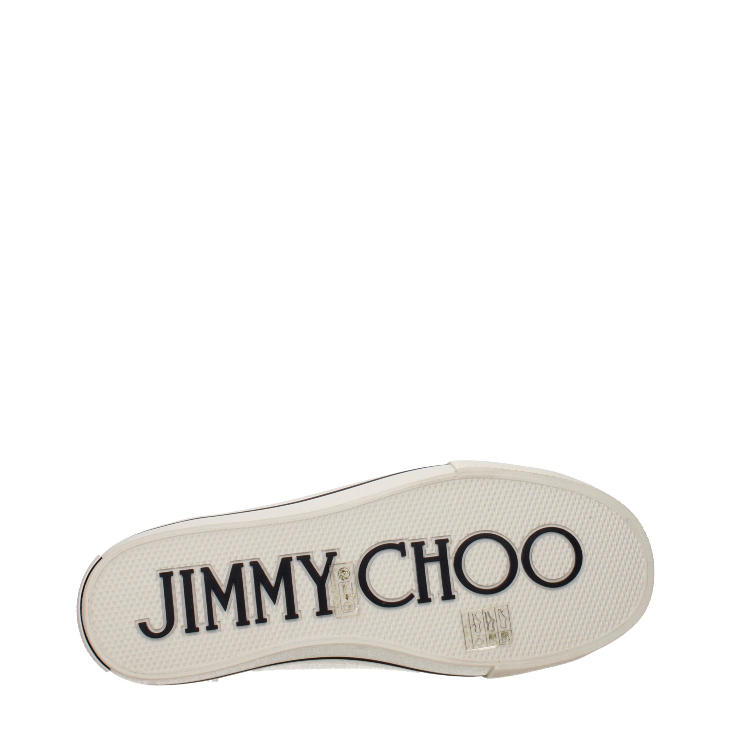 Jimmy Choo Beige Fabric Low Top Men's Sneakers