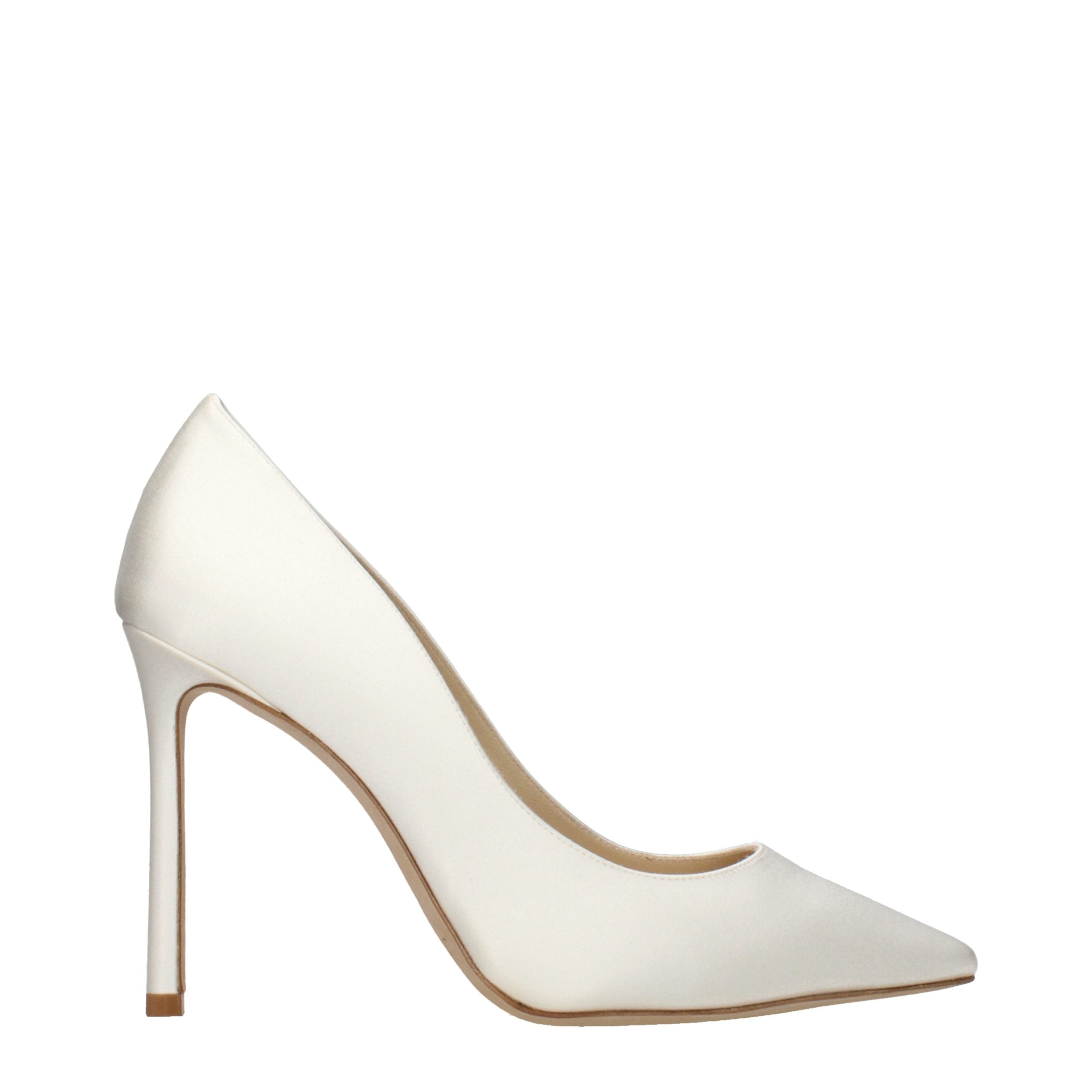 Jimmy Choo Beige Satin Platform Women's Pumps