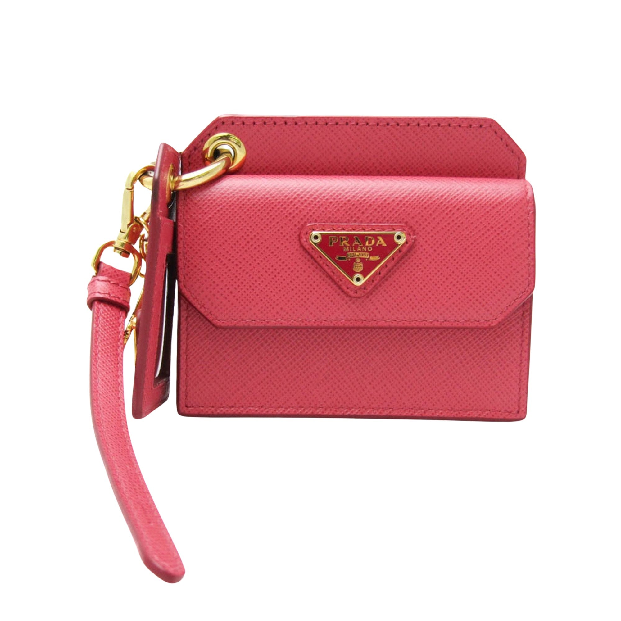 Prada Saffiano Pink Leather Wallet (Pre-Owned)
