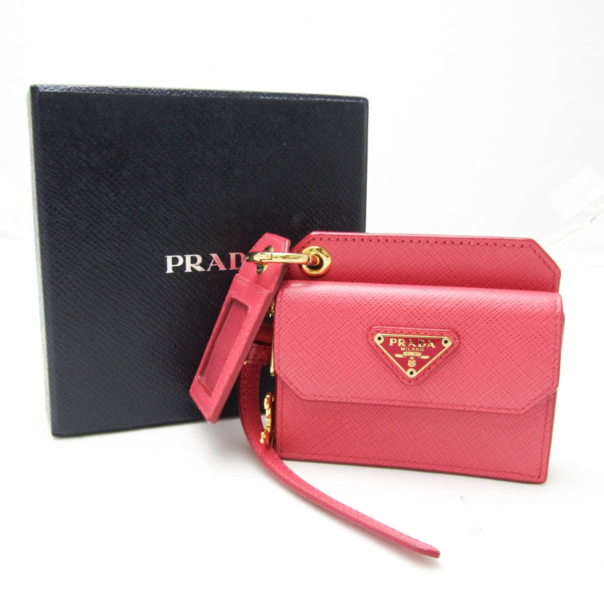 Prada Saffiano Pink Leather Wallet (Pre-Owned)