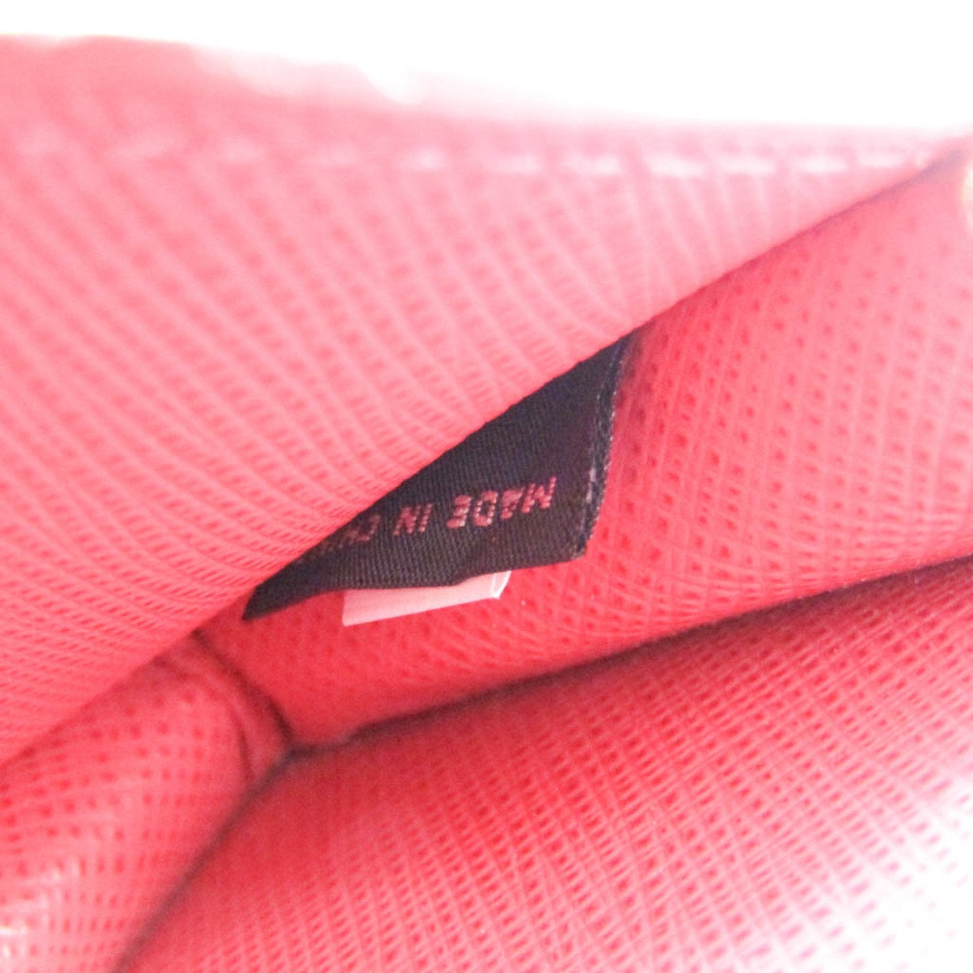 Prada Saffiano Pink Leather Wallet (Pre-Owned)