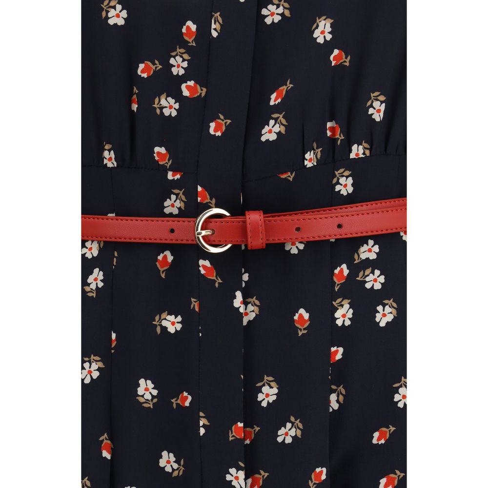 Max Mara Blue Silk Casual Women's Dress
