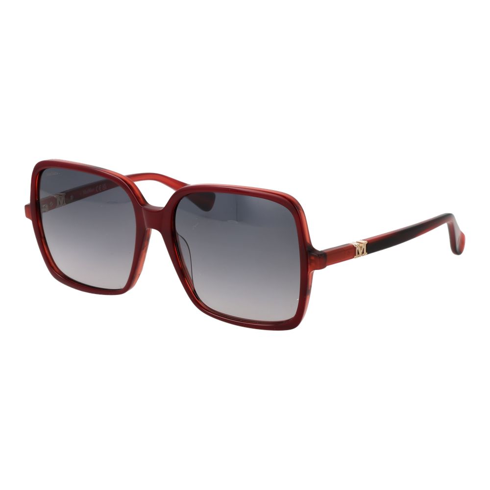 Max Mara Burgundy Acetate Women's Sunglasses