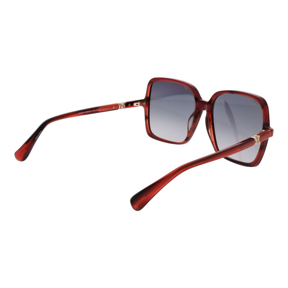 Max Mara Burgundy Acetate Women's Sunglasses
