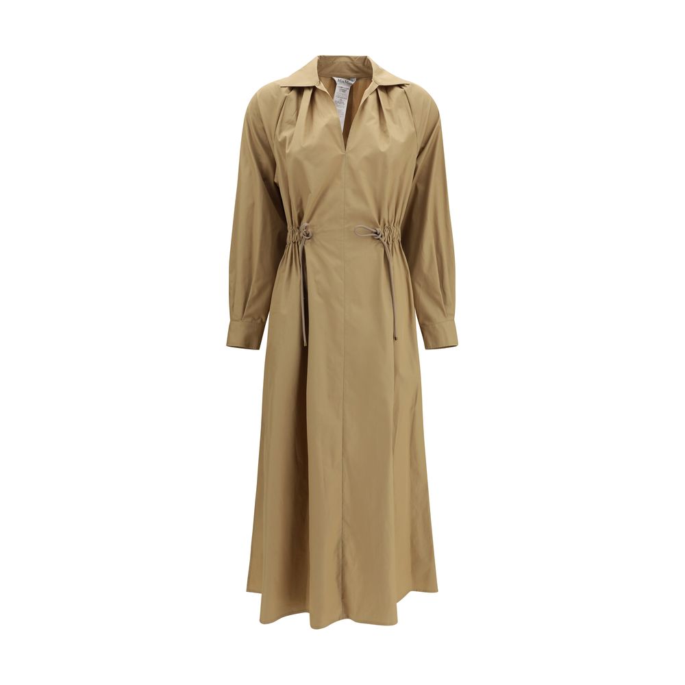 Max Mara Beige Cotton Casual Women's Dress