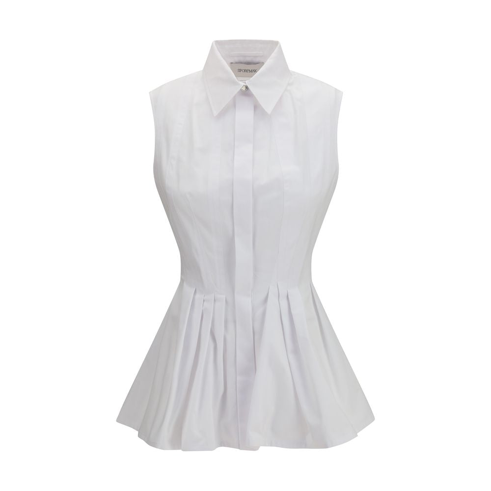 Max Mara White Cotton Women's Shirt