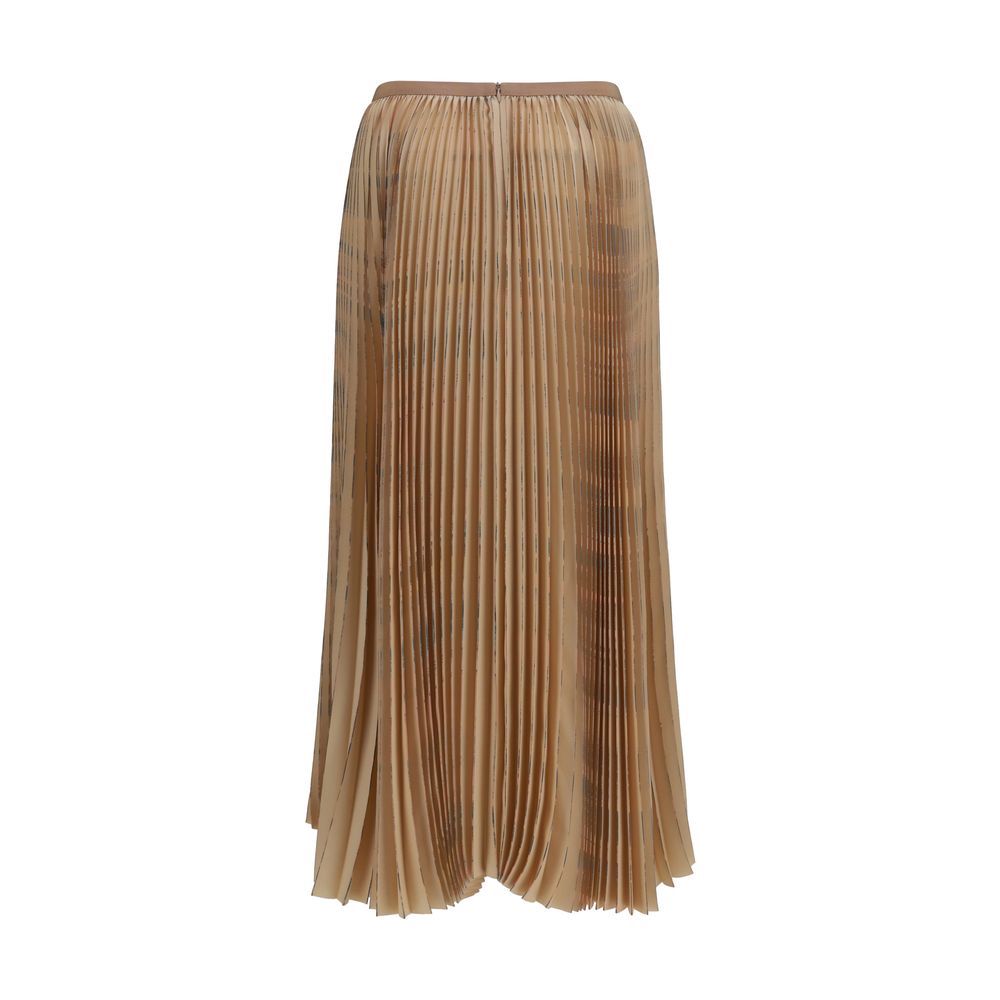 Fabiana Filippi Beige Polyester Midi Women's Skirt