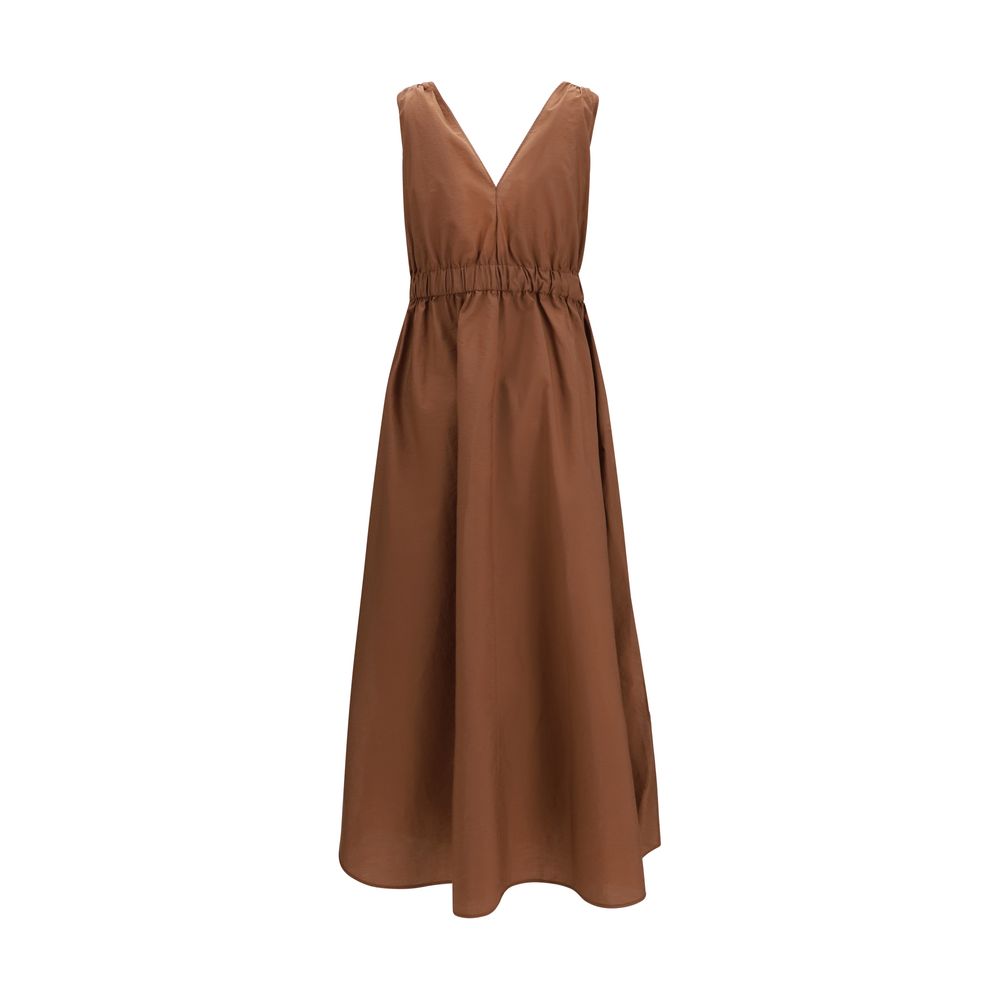 Brunello Cucinelli Brown Polyamide Casual Women's Dress