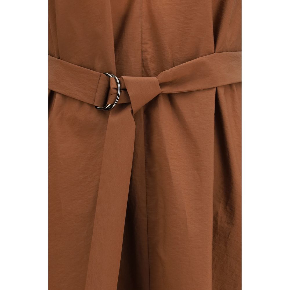 Brunello Cucinelli Brown Polyamide Casual Women's Dress