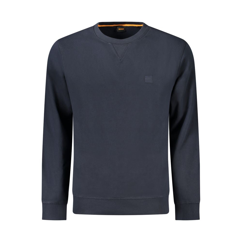 Hugo Boss Blu Cotton Men Men's Sweatshirt