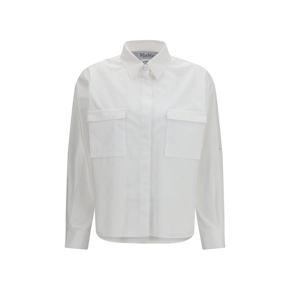 Max Mara White Cotton Women's Shirt