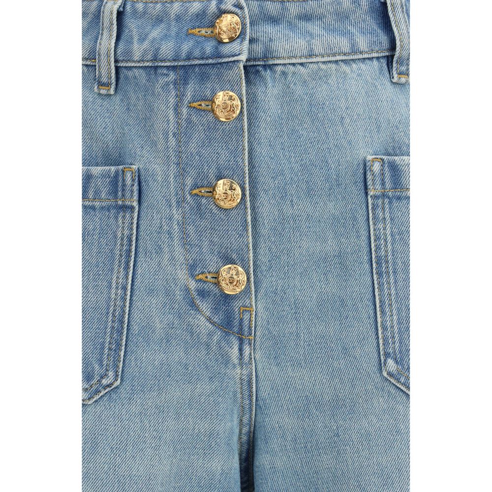 Blue Cotton Jeans Women's Denim